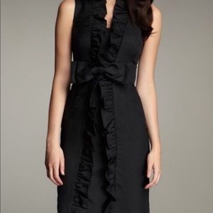 Milly ruffle front dress with bow